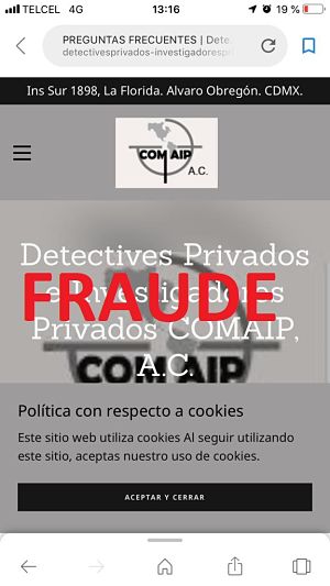 DETECTIVES DEFRAUDADORES COMAIP ESTAFAN