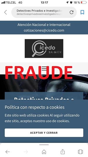 DETECTIVES DEFRAUDADORES COMAIP ESTAFAN Y DEFRAUDAN
