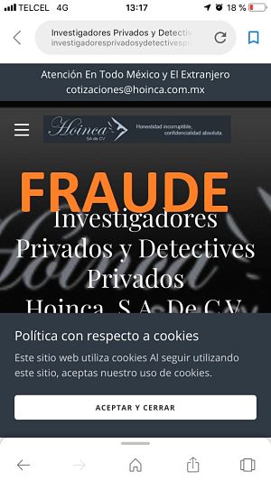 DETECTIVES DEFRAUDADORES COMAIP ESTAFAN Y EXTORSIONAN